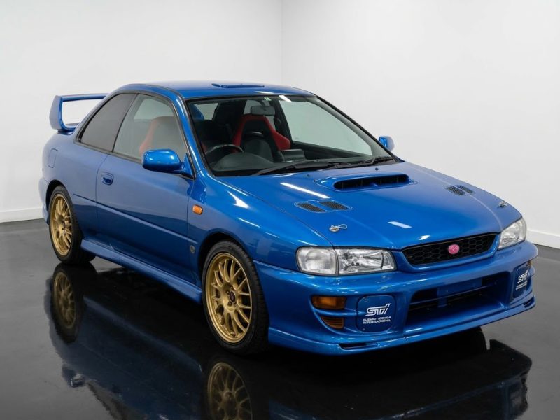 Subaru Impreza WRX STI Version V 1999 in Subaru Blue imported from Japan.