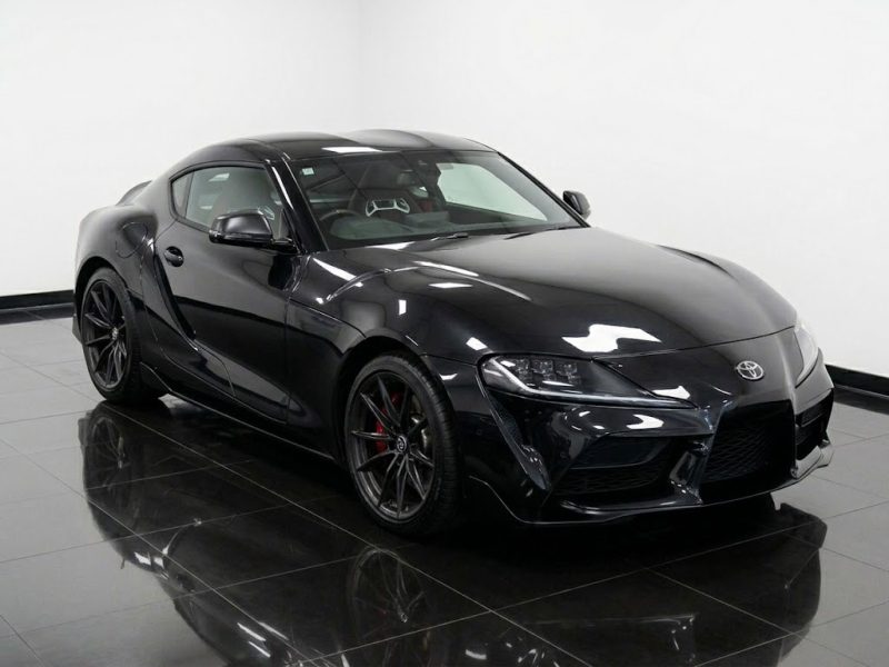 Toyota Supra RZ 2025 Manual Triple Black delivery mileage example imported from Japan by Autoselecta.com