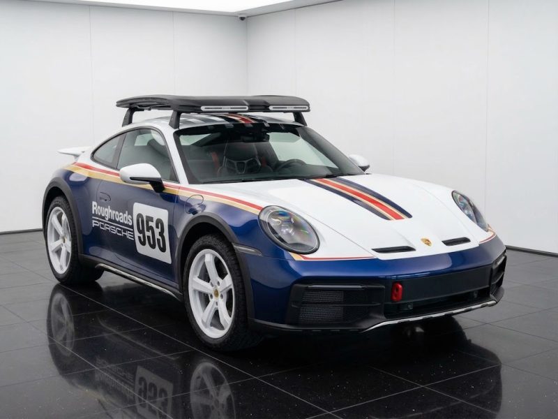 Porsche 911 Dakar 2024 White Japanese import sports car