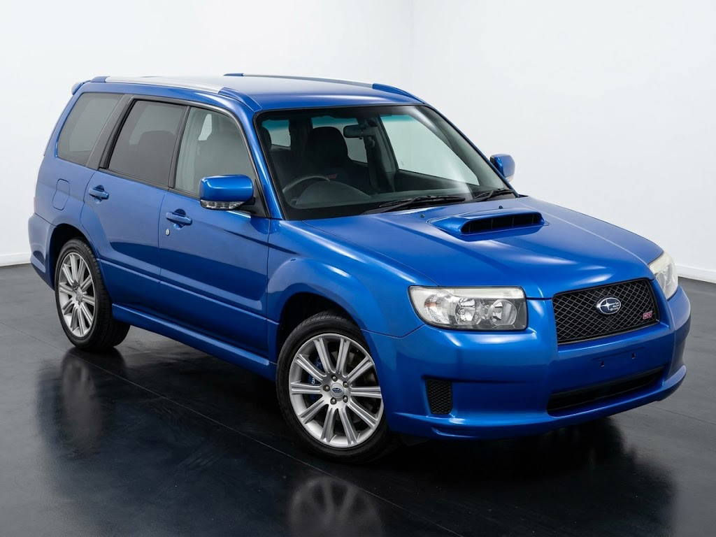 Subaru Forester STI 2006 blue manual Japanese import