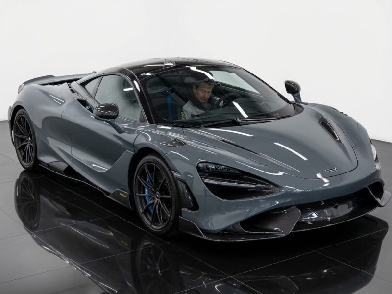 McLaren 765LT 2021 Grey supercar with carbon fibre upgrades imported from Japan