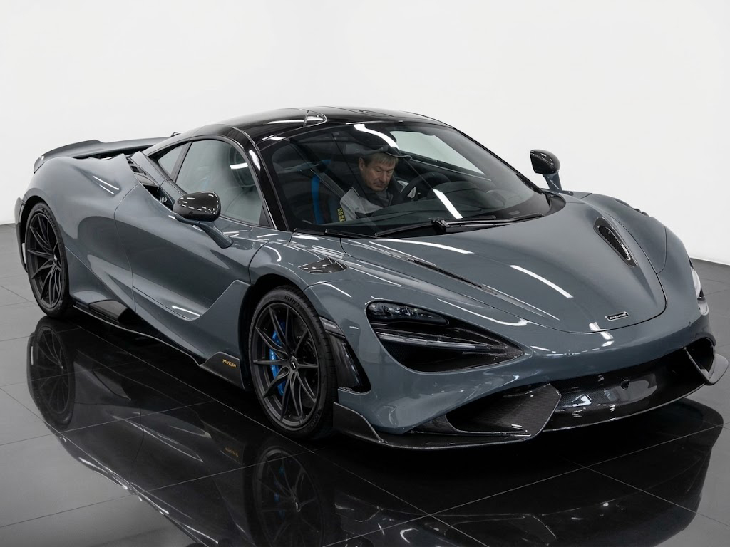 McLaren 765LT 2021 Grey supercar with carbon fibre upgrades imported from Japan
