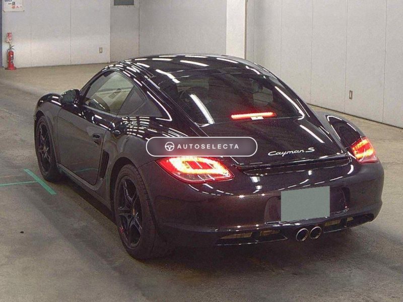 Porsche Cayman S 2010 Sport Chrono PDK Black Japanese Import Rear Left