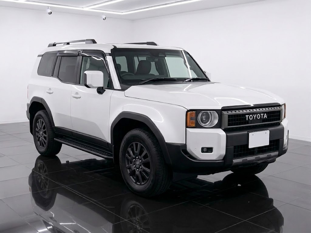 Toyota Land Cruiser 250 VX front view Pearl White