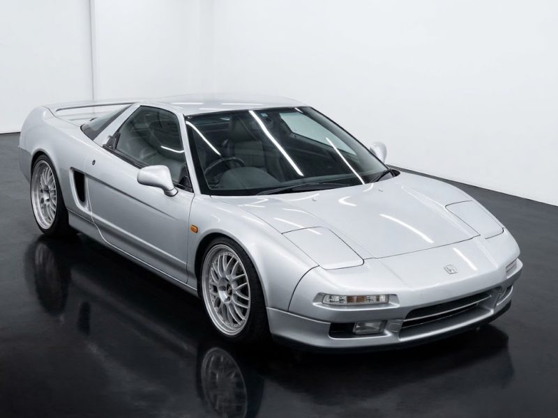 Honda NSX NA1 1991 Silver Black Leather Interior Japanese Import