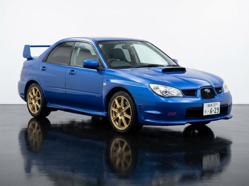 Subaru WRX STI Hawkeye 2006 blue manual Japanese import