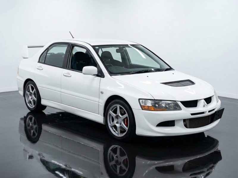Mitsubishi Lancer Evolution VIII GSR white manual Japanese import