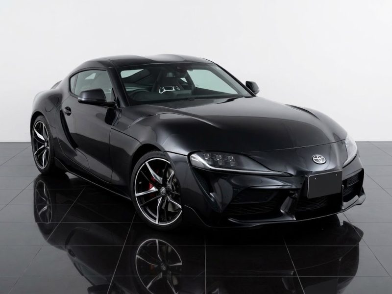 Toyota Supra RZ 2020 Black Japanese import sports car.