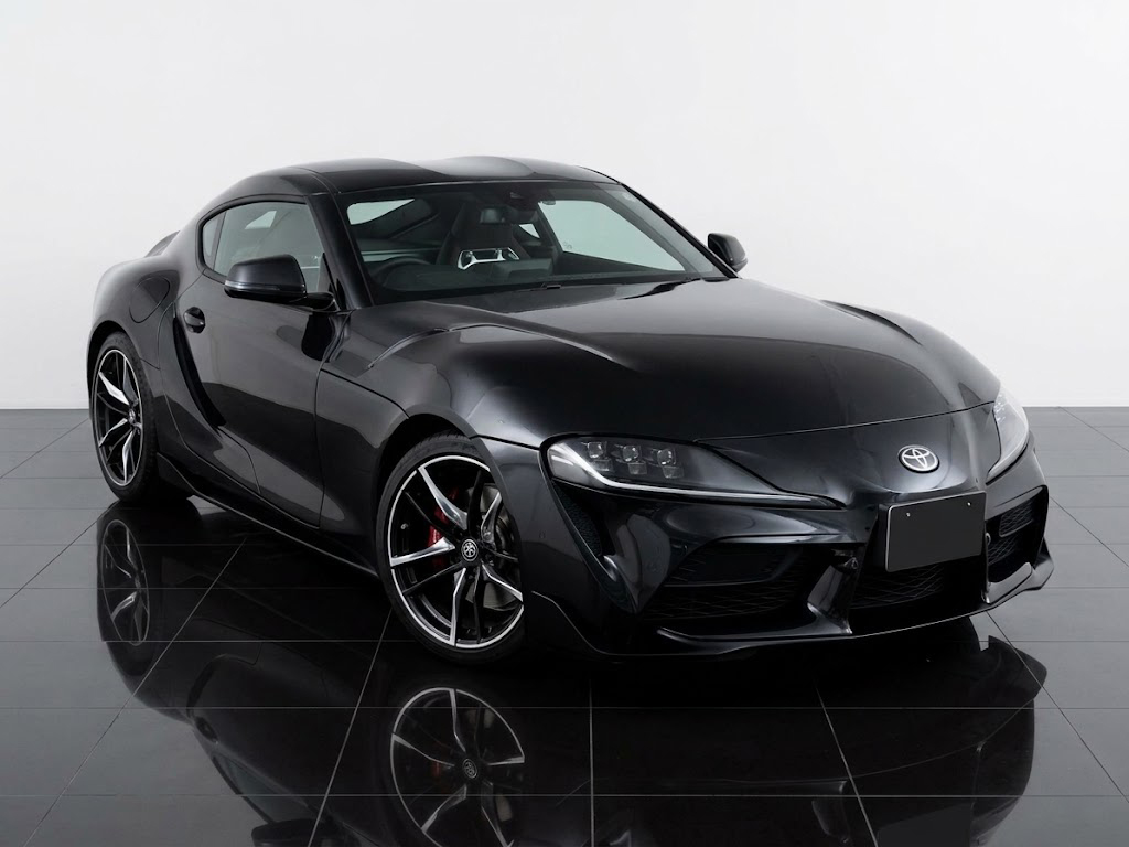 Toyota Supra RZ 2020 Black Japanese import sports car.