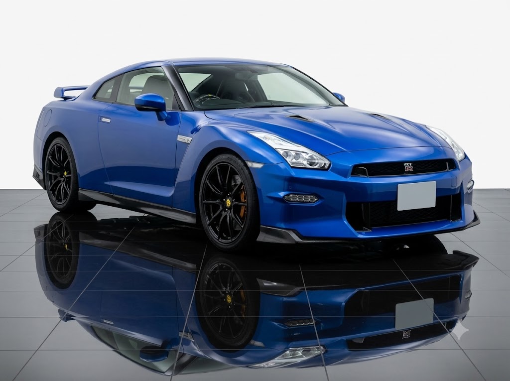 Nissan GT-R Track Edition Engineered By NISMO in Blue with delivery mileage