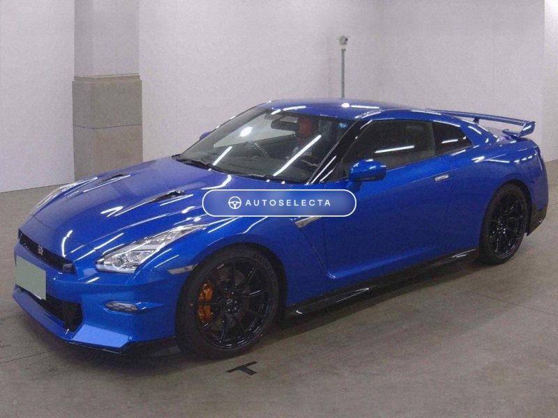 Side profile Nissan GT-R Track Edition Engineered By NISMO Blue