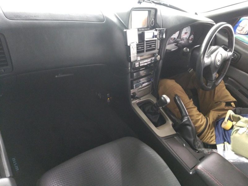Nissan Skyline GT-R V-Spec Grey Interior Front Cabin