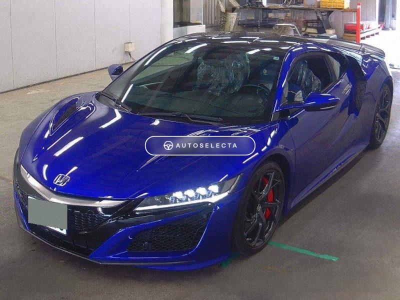 Honda NSX NC1 Front View Blue Hybrid Supercar