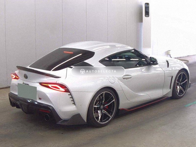 Toyota Supra RZ 2019 Pearl White Japanese import sports car.