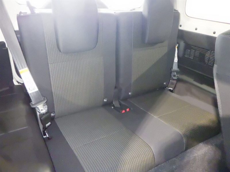 Suzuki Jimny Sierra rear seating area black interior