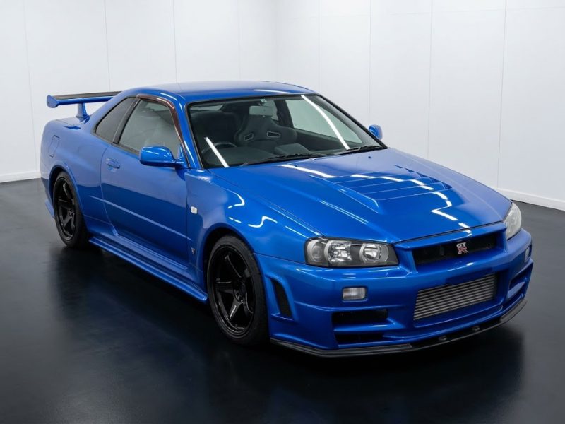Nissan Skyline GT-R V Spec R34 1999 Bayside Blue Godzilla